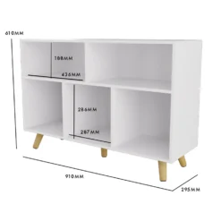 Kids Compact Storage Unit With Legs - White -Furniture Shop 13277674 1184929069674892