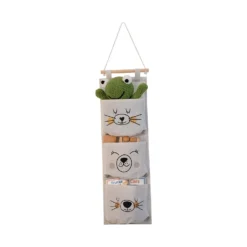 Kids 3 Pocket Hanging Organiser - Polar Bear -Furniture Shop 13277677 1484929069085707