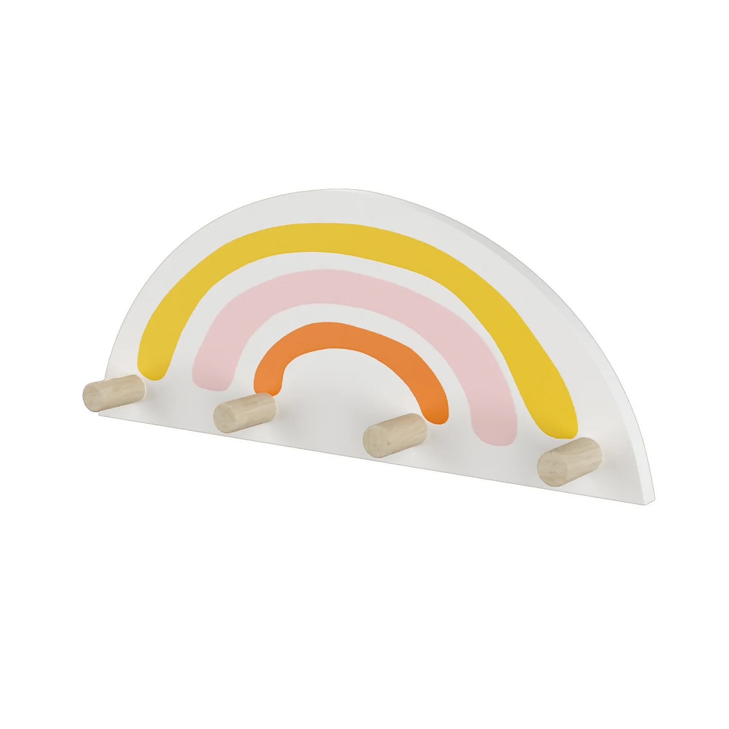 Kids Rainbow Shelf With Hooks 3 Kids Rainbow Shelf With Hooks