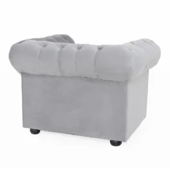 Chesterfield Velvet Armchair - Silver 7 Chesterfield Velvet Armchair - Silver -Furniture Shop 13302342 2644961771184360