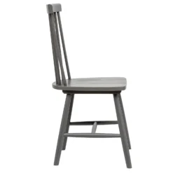 The Spindle Chair - Set Of 2 - Charcoal -Furniture Shop 13460767 1254940701739700