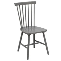 The Spindle Chair - Set Of 2 - Charcoal -Furniture Shop 13460767 6404940701612782