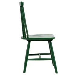 The Spindle Chair - Set Of 2 - Forest Green -Furniture Shop 13460768 4524940701612254