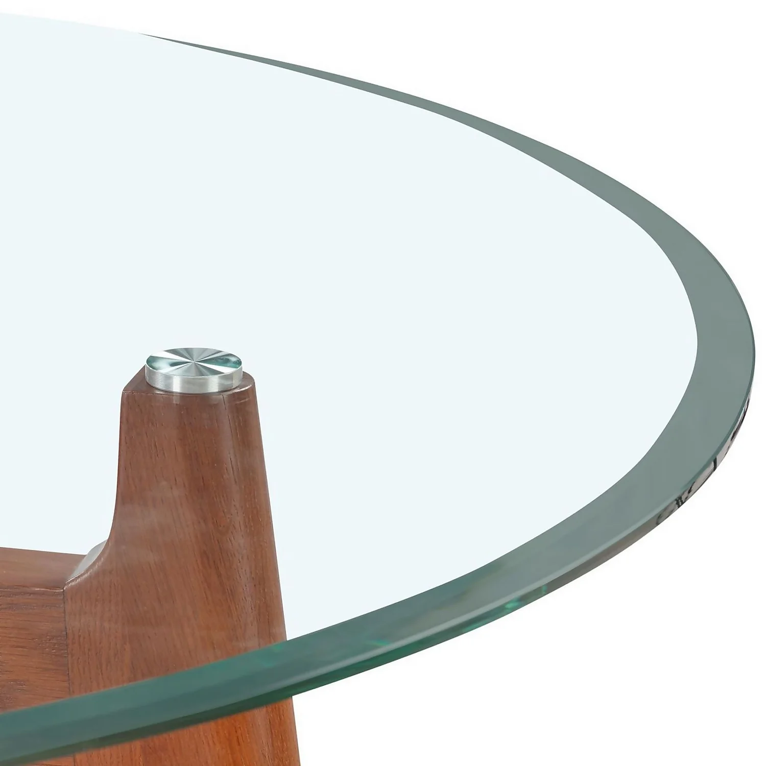 Baxter Glass & Oak Round Dining Table 7 Baxter Glass & Oak Round Dining Table - Image 5