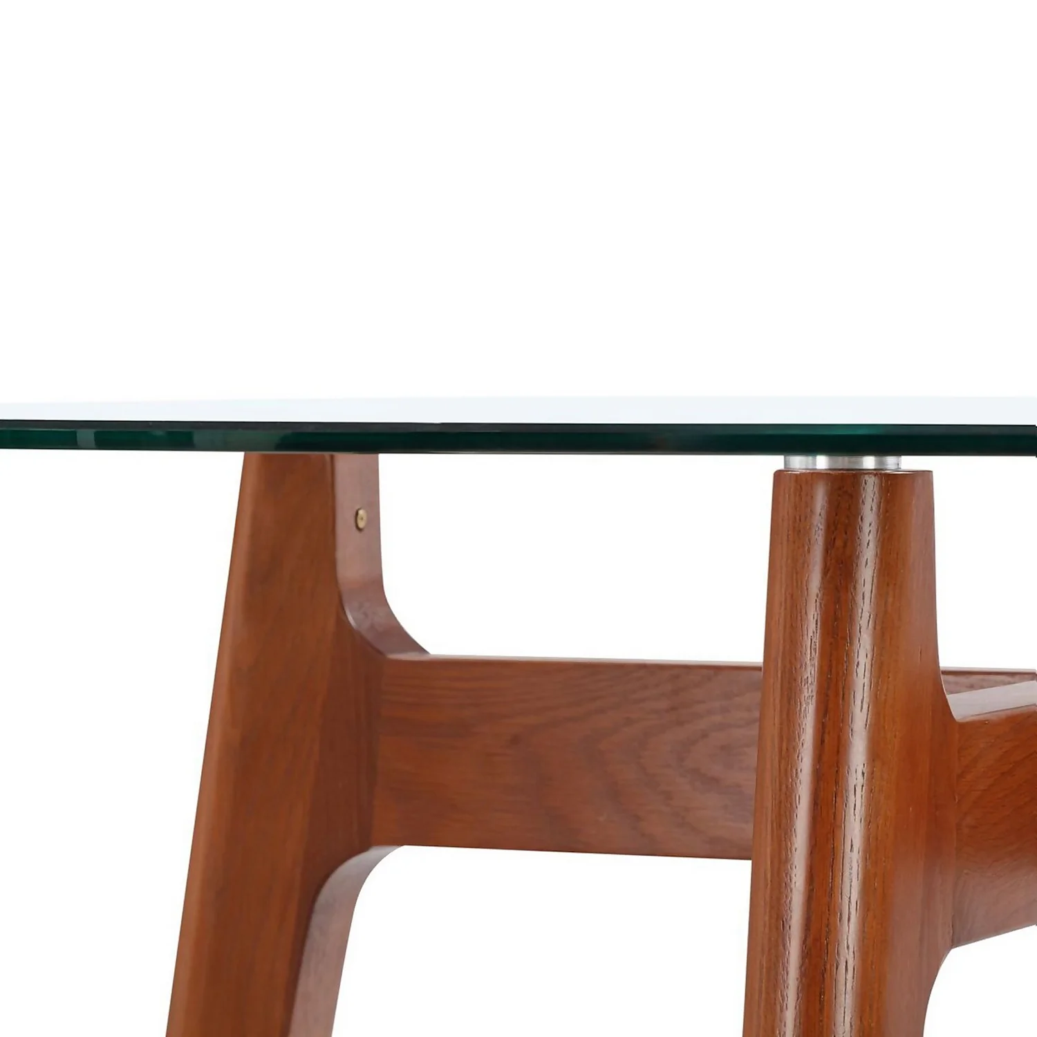 Baxter Glass & Oak Round Dining Table 8 Baxter Glass & Oak Round Dining Table - Image 6