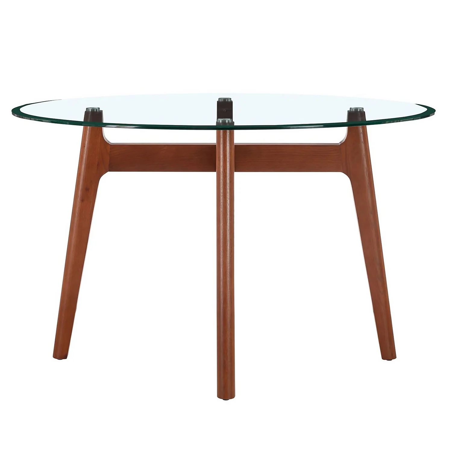 Baxter Glass & Oak Round Dining Table 5 Baxter Glass & Oak Round Dining Table - Image 3
