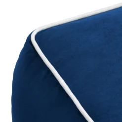 Pippa Square Pouffe - Blue -Furniture Shop 13514423 6424997230071858