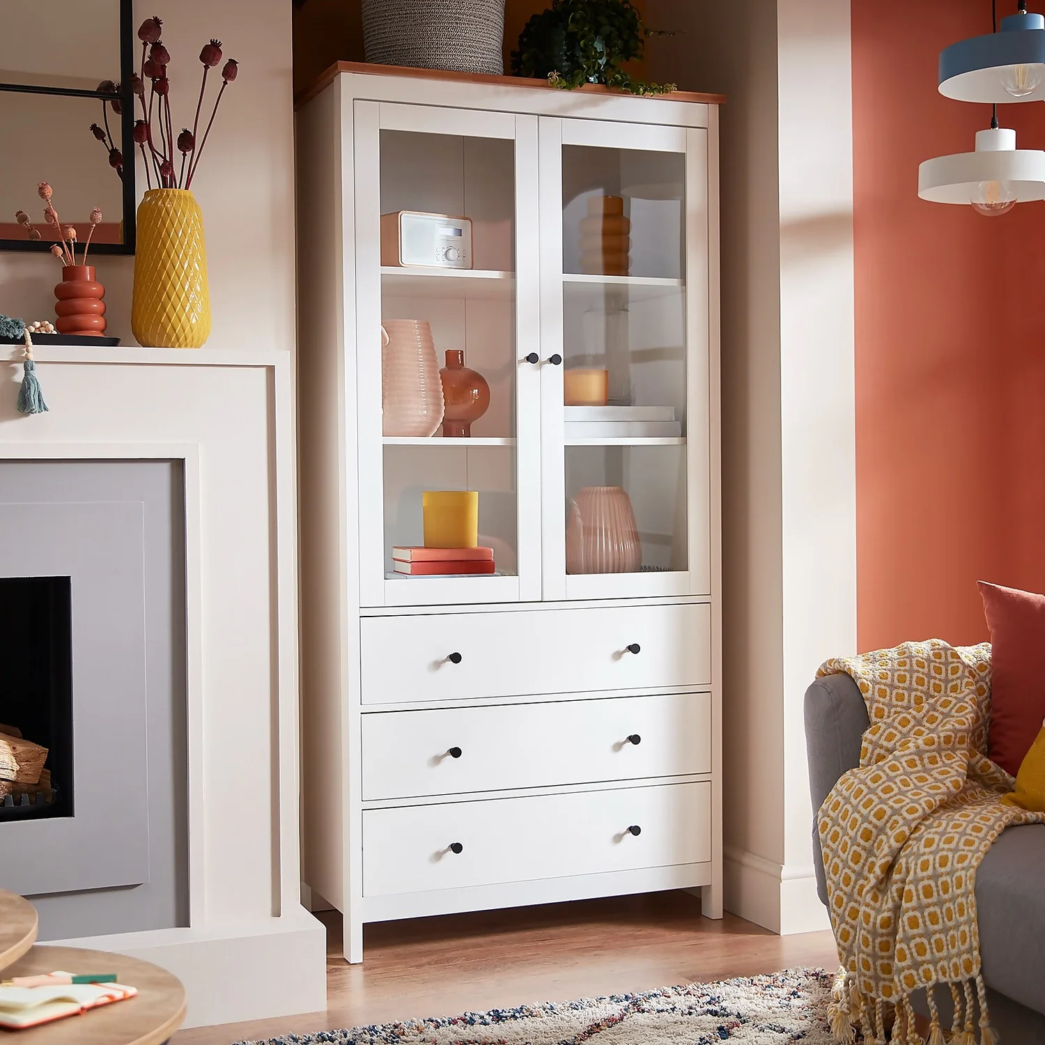 Ren Tall Storage Cabinet - White 4 Ren Tall Storage Cabinet - White - Image 2