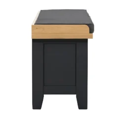 Ashstead Storage Bench - Oak & Charcoal -Furniture Shop 13642204 1214953455738991