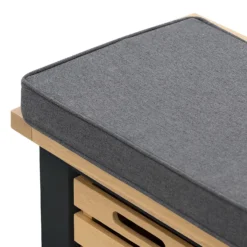 Ashstead Storage Bench - Oak & Charcoal -Furniture Shop 13642204 2484953455933643