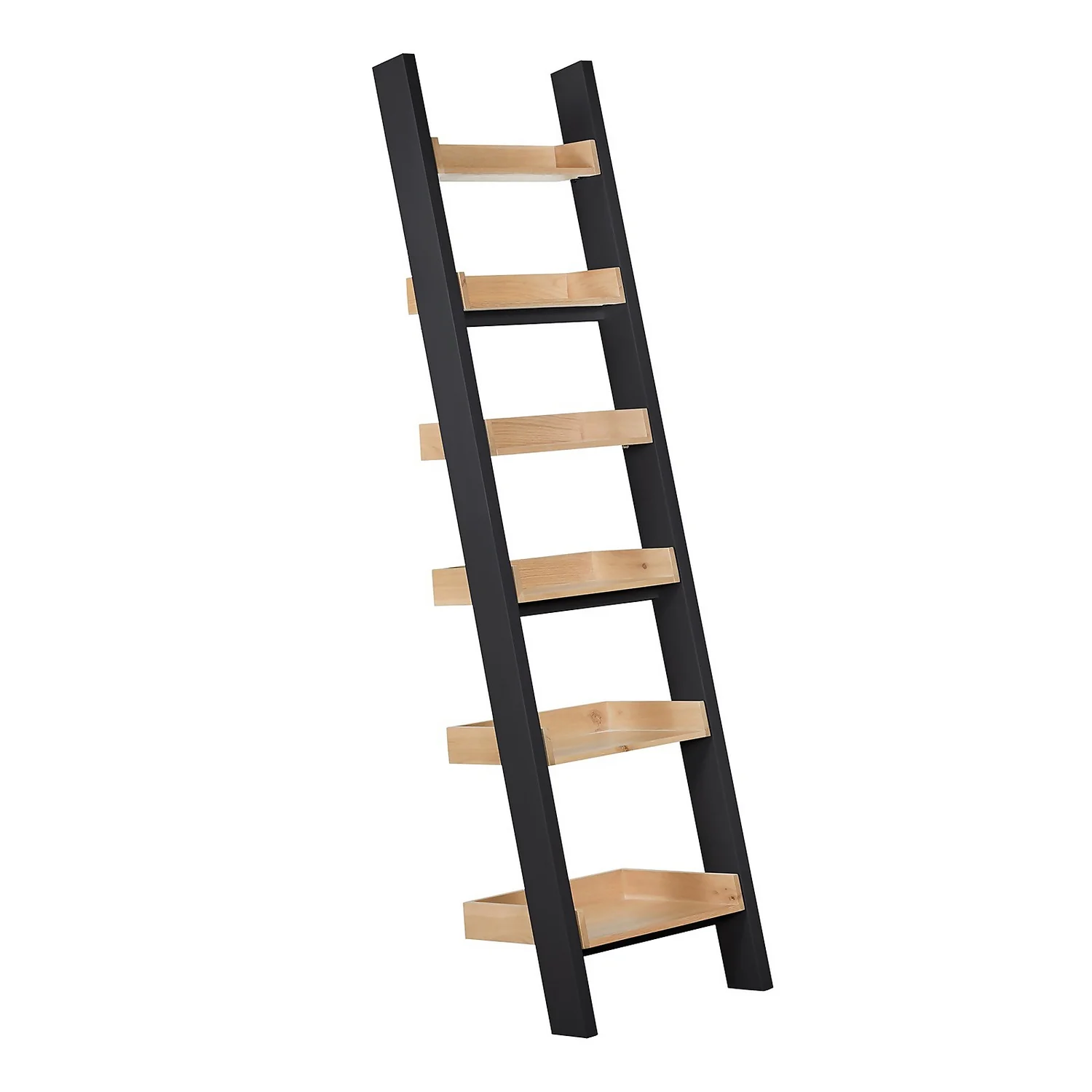 Ashstead Ladder Shelf - Oak & Charcoal 3 Ashstead Ladder Shelf - Oak & Charcoal