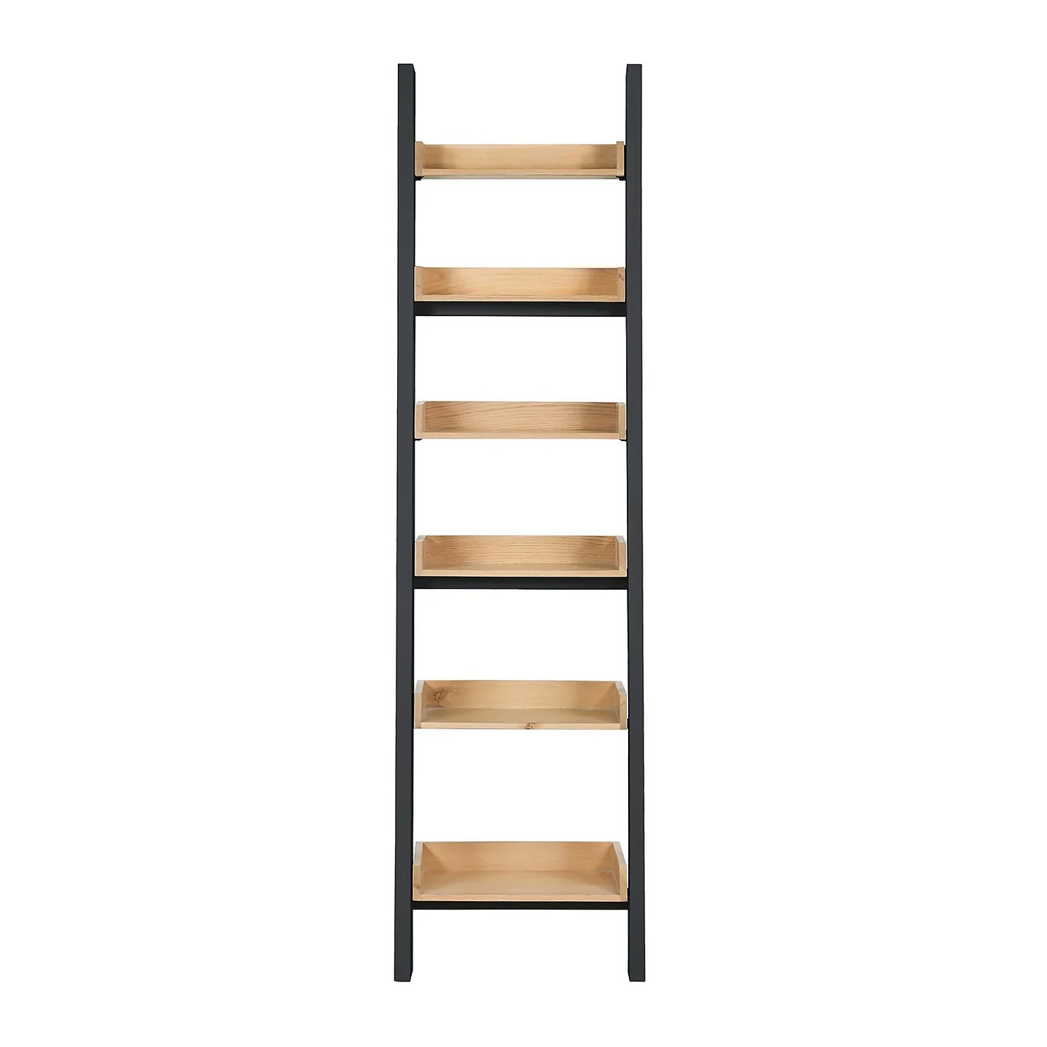 Ashstead Ladder Shelf - Oak & Charcoal 5 Ashstead Ladder Shelf - Oak & Charcoal - Image 3