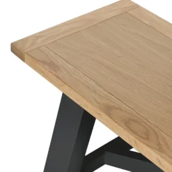 Ashstead Bench - Oak & Charcoal -Furniture Shop 13642207 1214953454781334