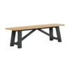 Ashstead Bench - Oak & Charcoal 1 Ashstead Bench - Oak & Charcoal -Furniture Shop 13642207 5804953454605903
