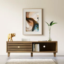 Erik Slatted Wide TV Unit -Furniture Shop 13642843 8284967648401545