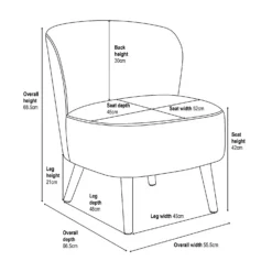 Amy Occasional Chair - Grey -Furniture Shop 13644148 1915009660432334