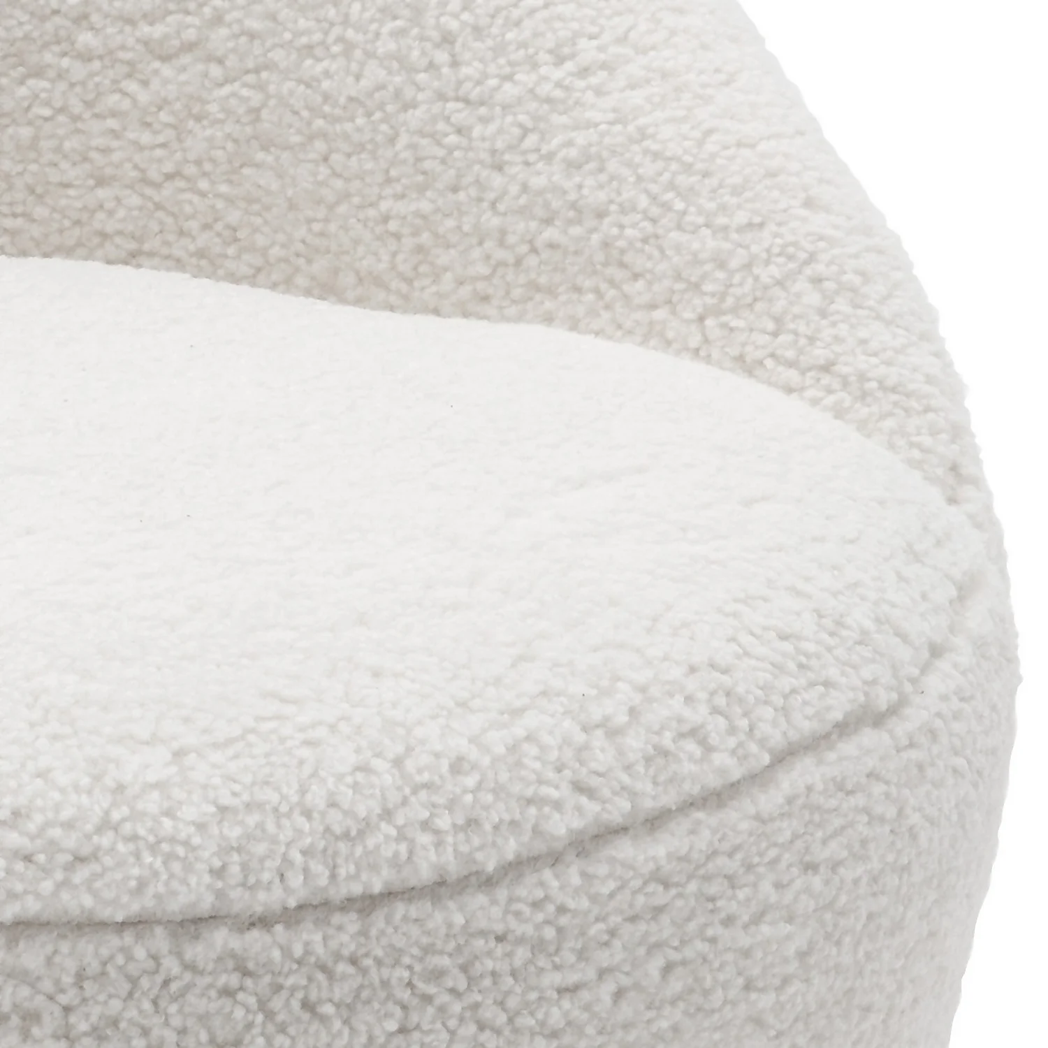 Bernie Boucle Chunky Tub Chair - Cream 8 Bernie Boucle Chunky Tub Chair - Cream - Image 6