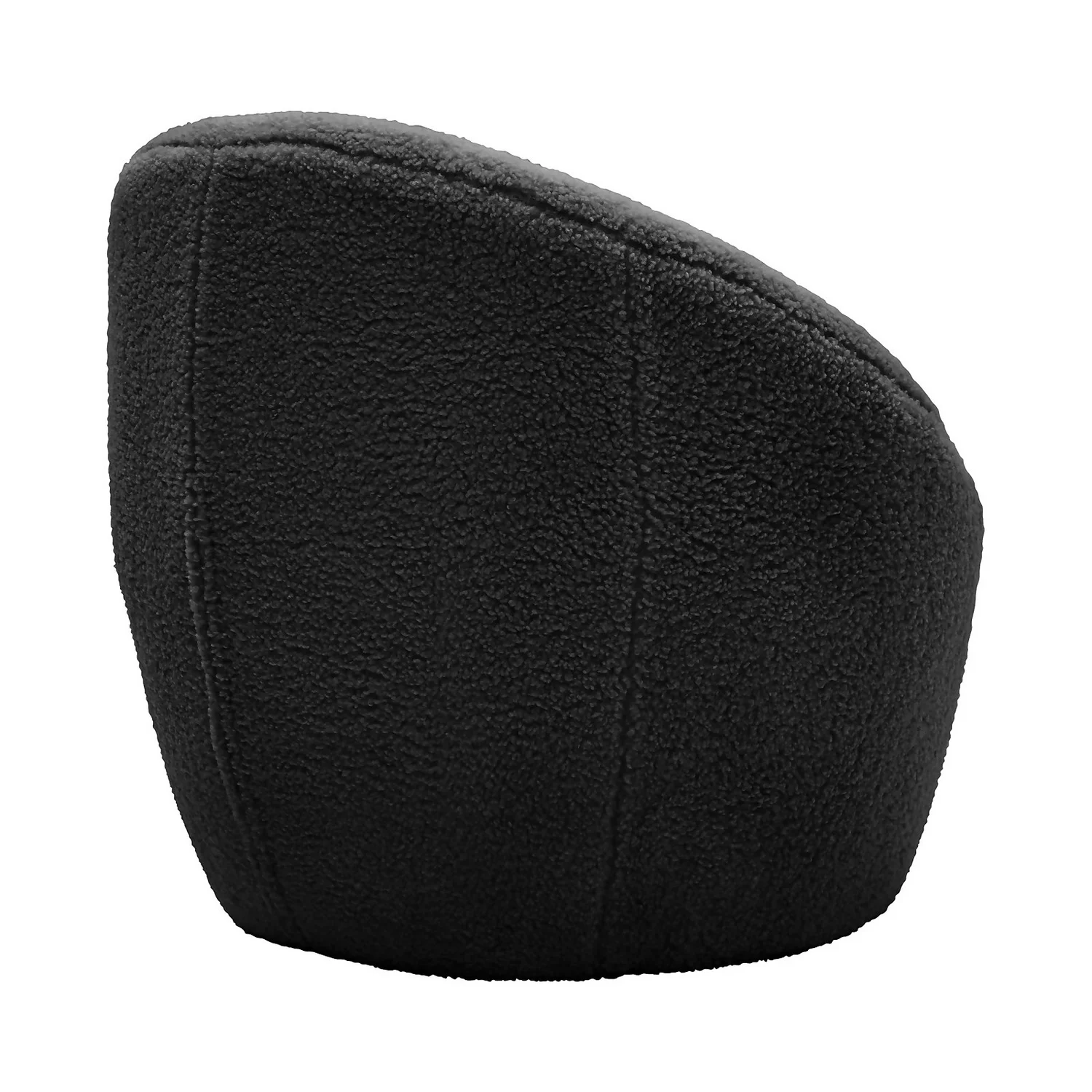 Bernie Boucle Chunky Tub Chair - Black 6 Bernie Boucle Chunky Tub Chair - Black - Image 4