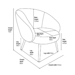 Bella Occasional Chair - Grey 17 Bella Occasional Chair - Grey -Furniture Shop 13644167 1335018743014399