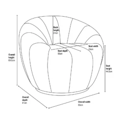 Brody Boucle Tub Armchair - Cream -Furniture Shop 13644169 6025018742963303