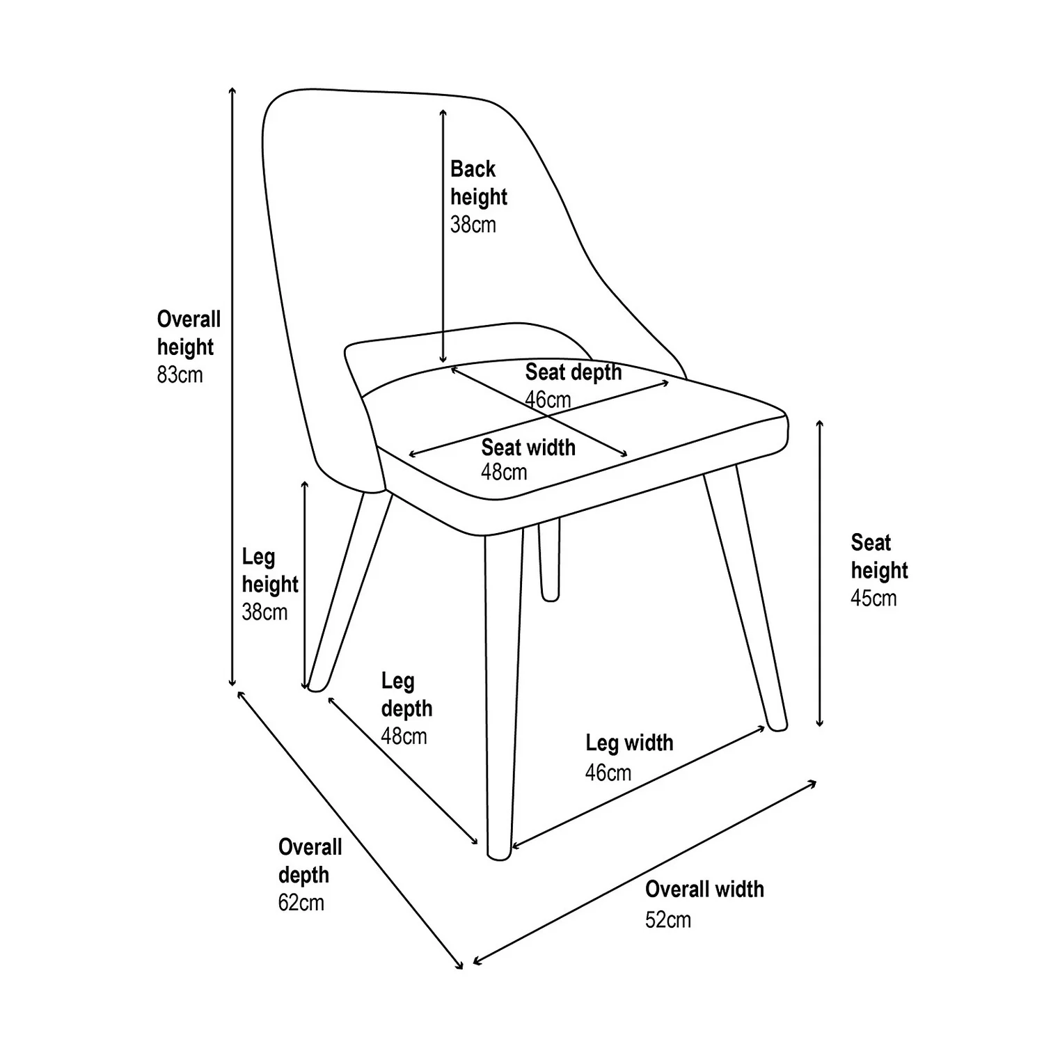 Oliver Upholstered Dining Chairs - Set Of 2 - Emerald 8 Oliver Upholstered Dining Chairs - Set Of 2 - Emerald - Image 6