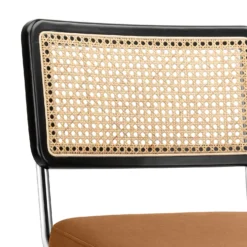 Rory Rattan Back Dining Chair - Set Of 2 - Tan -Furniture Shop 13644184 1305007602975547