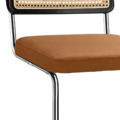 Rory Rattan Back Dining Chair - Set Of 2 - Tan -Furniture Shop 13644184 7475007603017325