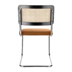 Rory Rattan Back Dining Chair - Set Of 2 - Tan -Furniture Shop 13644184 9465007602938932