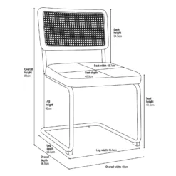 Rory Rattan Back Dining Chair - Set Of 2 - Cream 17 Rory Rattan Back Dining Chair - Set Of 2 - Cream -Furniture Shop 13644185 1665021841115740