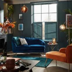 Lucie Asymmetric 2 Seater Sofa - Midnight -Furniture Shop 13644192 1395003705578275