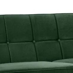 Draper Velvet 3 Seater Sofa In A Box - Green -Furniture Shop 13646000 1294978299760242