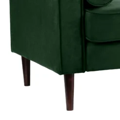 Draper Velvet 3 Seater Sofa In A Box - Green -Furniture Shop 13646000 1824978299957786