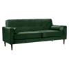 Draper Velvet 3 Seater Sofa In A Box - Green 2 Draper Velvet 3 Seater Sofa In A Box - Green -Furniture Shop 13646000 2064978299548217