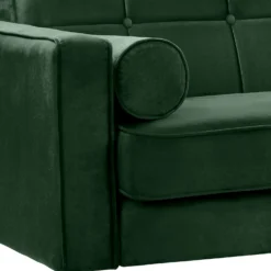 Draper Velvet 3 Seater Sofa In A Box - Green -Furniture Shop 13646000 5294978299856719