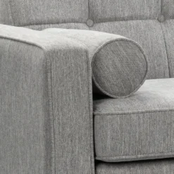 Draper Woven Fabric 2 Seater Sofa In A Box - Grey -Furniture Shop 13646006 2074978299906147