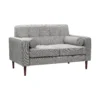 Draper Woven Fabric 2 Seater Sofa In A Box - Grey -Furniture Shop 13646006 9374978299548670