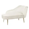 Gigi Velvet Chaise Longue - Cream 1 Gigi Velvet Chaise Longue - Cream -Furniture Shop 13698291 1744975247457210