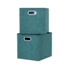 Clever Cube Fabric Insert - Set Of 2 - Jade Green -Furniture Shop 13911395 2124981912809501