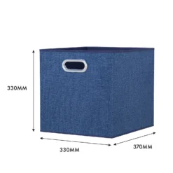 Clever Cube Fabric Insert - Set Of 2 - Steel Blue -Furniture Shop 13911397 2654981913057490