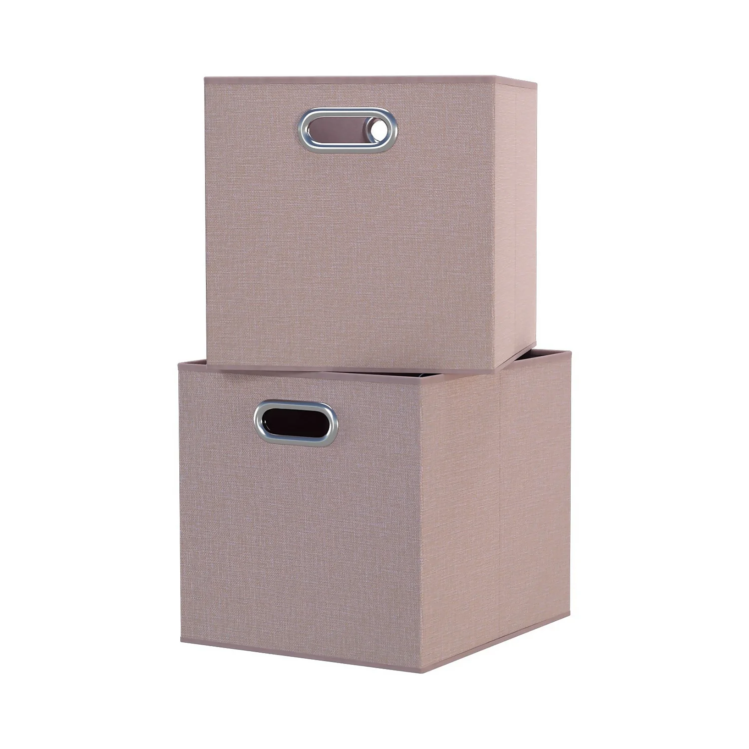 Clever Cube Fabric Insert - Set Of 2 - Blush Pink 3 Clever Cube Fabric Insert - Set Of 2 - Blush Pink