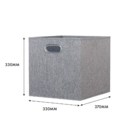 Clever Cube Fabric Insert - Set Of 2 - Woven Silver 11 Clever Cube Fabric Insert - Set Of 2 - Woven Silver -Furniture Shop 13911399 1694981913376663