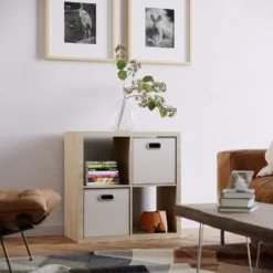 Clever Cube Fabric Insert - Set Of 2 - Taupe -Furniture Shop 13911402 9395021570538354